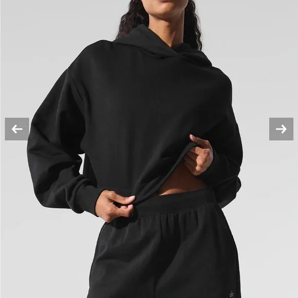 ALO Yoga | Tops | Alo Yoga Black Hoodie | Poshmark